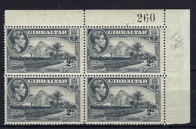 Image of Gibraltar SG 124/124aa UMM British Commonwealth Stamp